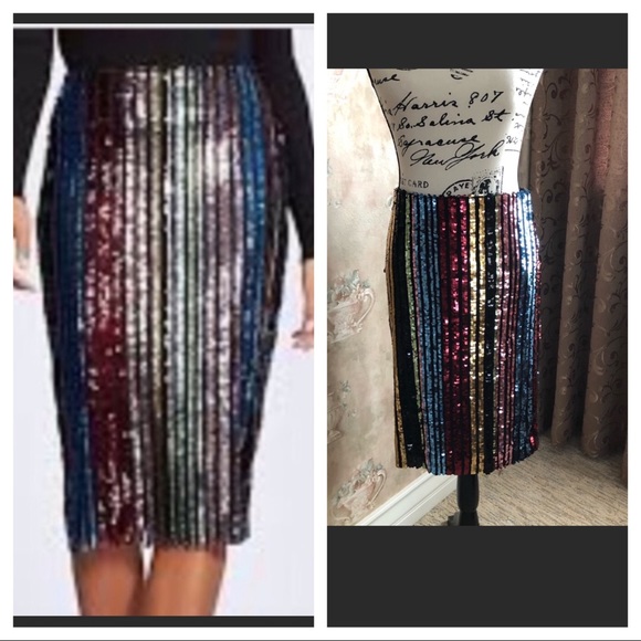 INC International Concepts Dresses & Skirts - NWT INC SEQUINED PENCIL SKIRT